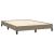 Cadru de pat, gri taupe, 140x190 cm, material textil GartenMobel Dekor