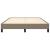 Cadru de pat, gri taupe, 140x190 cm, material textil GartenMobel Dekor