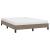 Cadru de pat, gri taupe, 140x190 cm, material textil GartenMobel Dekor