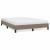 Cadru de pat, gri taupe, 140x190 cm, material textil GartenMobel Dekor