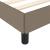 Cadru de pat, gri taupe, 140x190 cm, material textil GartenMobel Dekor