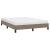 Cadru de pat, gri taupe, 140 x 200 cm, material textil GartenMobel Dekor