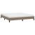 Cadru de pat, gri taupe, 180 x 200 cm, material textil GartenMobel Dekor