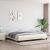 Cadru de pat, crem, 200x200 cm, material textil GartenMobel Dekor