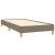 Cadru de pat, gri taupe, 80x200 cm, material textil GartenMobel Dekor