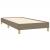 Cadru de pat, gri taupe, 90 x 200 cm, material textil GartenMobel Dekor