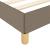 Cadru de pat, gri taupe, 90 x 200 cm, material textil GartenMobel Dekor