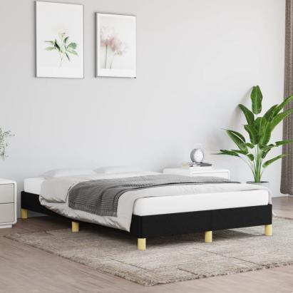 Cadru de pat, negru, 120x200 cm, material textil GartenMobel Dekor