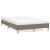 Cadru de pat, gri taupe, 120 x 200 cm, material textil GartenMobel Dekor