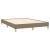 Cadru de pat, gri taupe, 140x190 cm, material textil GartenMobel Dekor