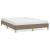 Cadru de pat, gri taupe, 140x190 cm, material textil GartenMobel Dekor