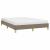 Cadru de pat, gri taupe, 140 x 200 cm, material textil GartenMobel Dekor