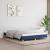 Cadru de pat, albastru, 140 x 200 cm, material textil GartenMobel Dekor