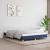 Cadru de pat, albastru, 160 x 200 cm, material textil GartenMobel Dekor