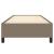 Cadru de pat, gri taupe, 90x190 cm, material textil GartenMobel Dekor