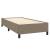 Cadru de pat, gri taupe, 90x190 cm, material textil GartenMobel Dekor