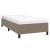 Cadru de pat, gri taupe, 90x190 cm, material textil GartenMobel Dekor