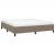 Cadru de pat, gri taupe, 160 x 200 cm, material textil GartenMobel Dekor