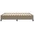 Cadru de pat, gri taupe, 160 x 200 cm, material textil GartenMobel Dekor
