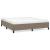 Cadru de pat, gri taupe, 180 x 200 cm, material textil GartenMobel Dekor