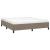 Cadru de pat, gri taupe, 180 x 200 cm, material textil GartenMobel Dekor