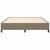 Cadru de pat, gri taupe, 180 x 200 cm, material textil GartenMobel Dekor