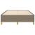 Cadru de pat, gri taupe, 120 x 200 cm, material textil GartenMobel Dekor