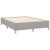 Cadru de pat, gri deschis, 140x190 cm, material textil GartenMobel Dekor