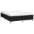 Cadru de pat, negru, 140x190 cm, material textil GartenMobel Dekor