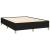 Cadru de pat, negru, 140x190 cm, material textil GartenMobel Dekor