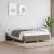 Cadru de pat, gri taupe, 140x190 cm, material textil GartenMobel Dekor