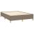 Cadru de pat, gri taupe, 140x190 cm, material textil GartenMobel Dekor