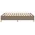Cadru de pat, gri taupe, 140x190 cm, material textil GartenMobel Dekor