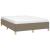 Cadru de pat, gri taupe, 140x190 cm, material textil GartenMobel Dekor