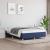 Cadru de pat, albastru, 140x190 cm, material textil GartenMobel Dekor
