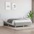 Cadru de pat, gri deschis, 140x200 cm, material textil GartenMobel Dekor