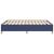 Cadru de pat, albastru, 140 x 200 cm, material textil GartenMobel Dekor