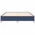 Cadru de pat, albastru, 160 x 200 cm, material textil GartenMobel Dekor