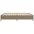 Cadru de pat, gri taupe, 200x200 cm, material textil GartenMobel Dekor