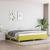 Cadru de pat, verde, 200x200 cm, material textil GartenMobel Dekor