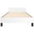 Cadru de pat cu tăblie, alb, 90x190 cm, piele ecologică GartenMobel Dekor