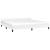 Cadru de pat cu tăblie, alb, 200x200 cm, piele ecologică GartenMobel Dekor