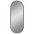 Oglindă de perete, negru, 50x20 cm, ovală GartenMobel Dekor