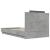 Cadru de pat cu tăblie, gri beton, 90x190 cm, lemn prelucrat GartenMobel Dekor