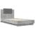 Cadru de pat cu tăblie, gri beton, 75x190 cm, lemn prelucrat GartenMobel Dekor