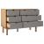 Dulap cu sertar OTTA maro/gri, 111x43x73,5 cm, lemn masiv pin GartenMobel Dekor