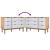 Dulap cu sertar OTTA maro/alb, 111x43x73,5 cm, lemn masiv pin GartenMobel Dekor