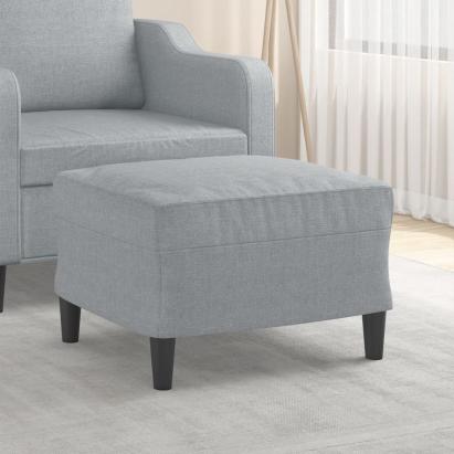 Taburet, gri deschis, 60x50x41 cm, material textil GartenMobel Dekor