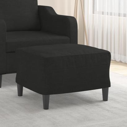 Taburet, negru, 60x50x41 cm, material textil GartenMobel Dekor