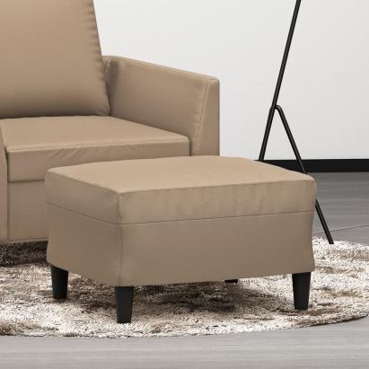Taburet, cappuccino, 60x50x41 cm, piele ecologică GartenMobel Dekor